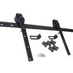 KIT RIEL 2M + GARRUCHAS 45X8CM SOBREPUESTO RUSTICO